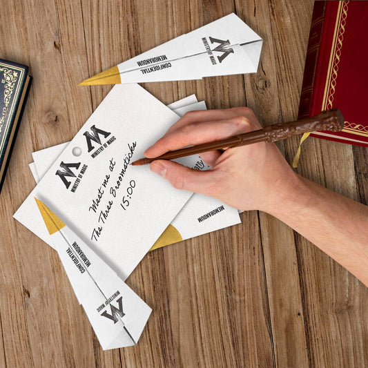 Harry Potter Interdepartmental Memo med Trollstavspenna Set