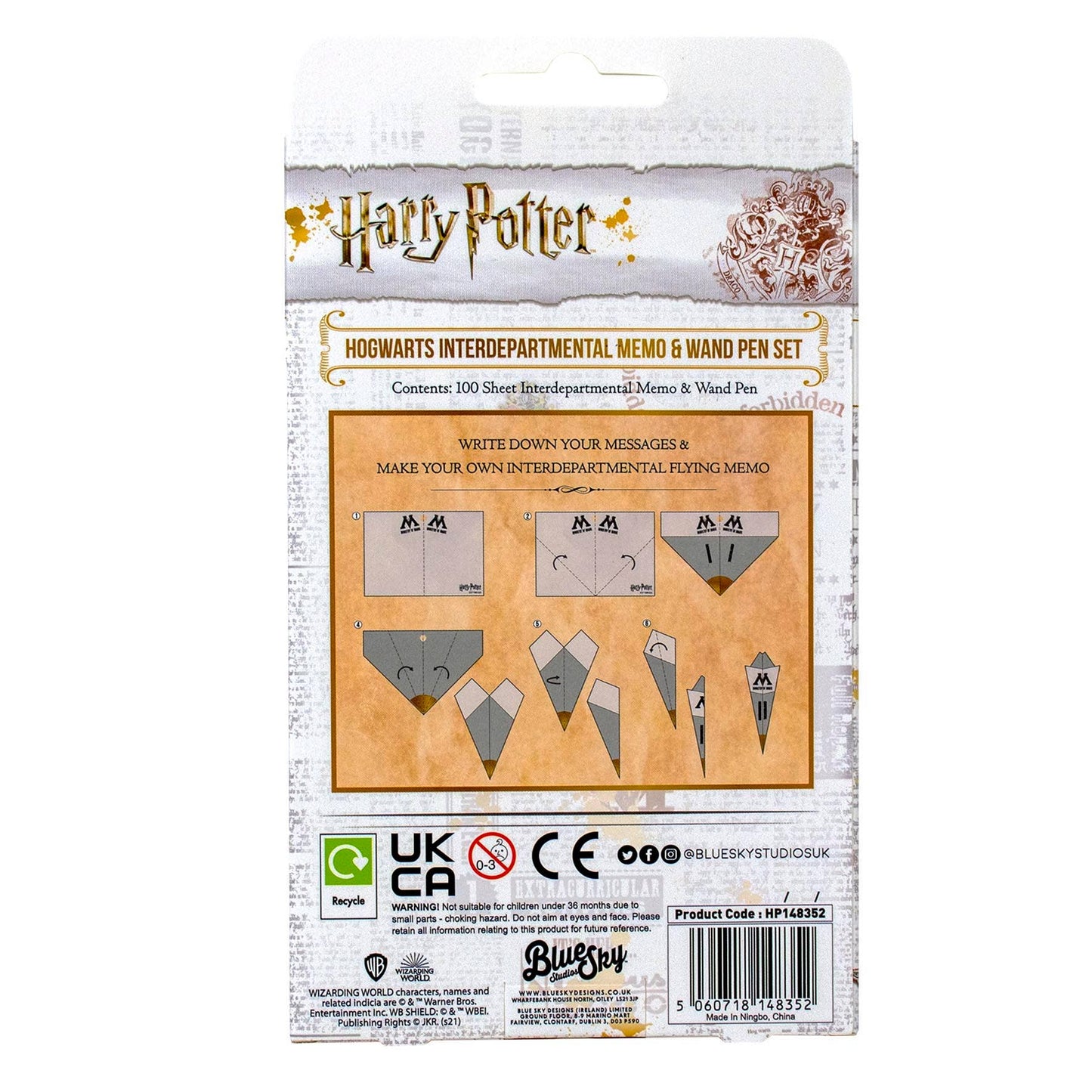 Harry Potter Interdepartmental Memo with Wand Pen Set