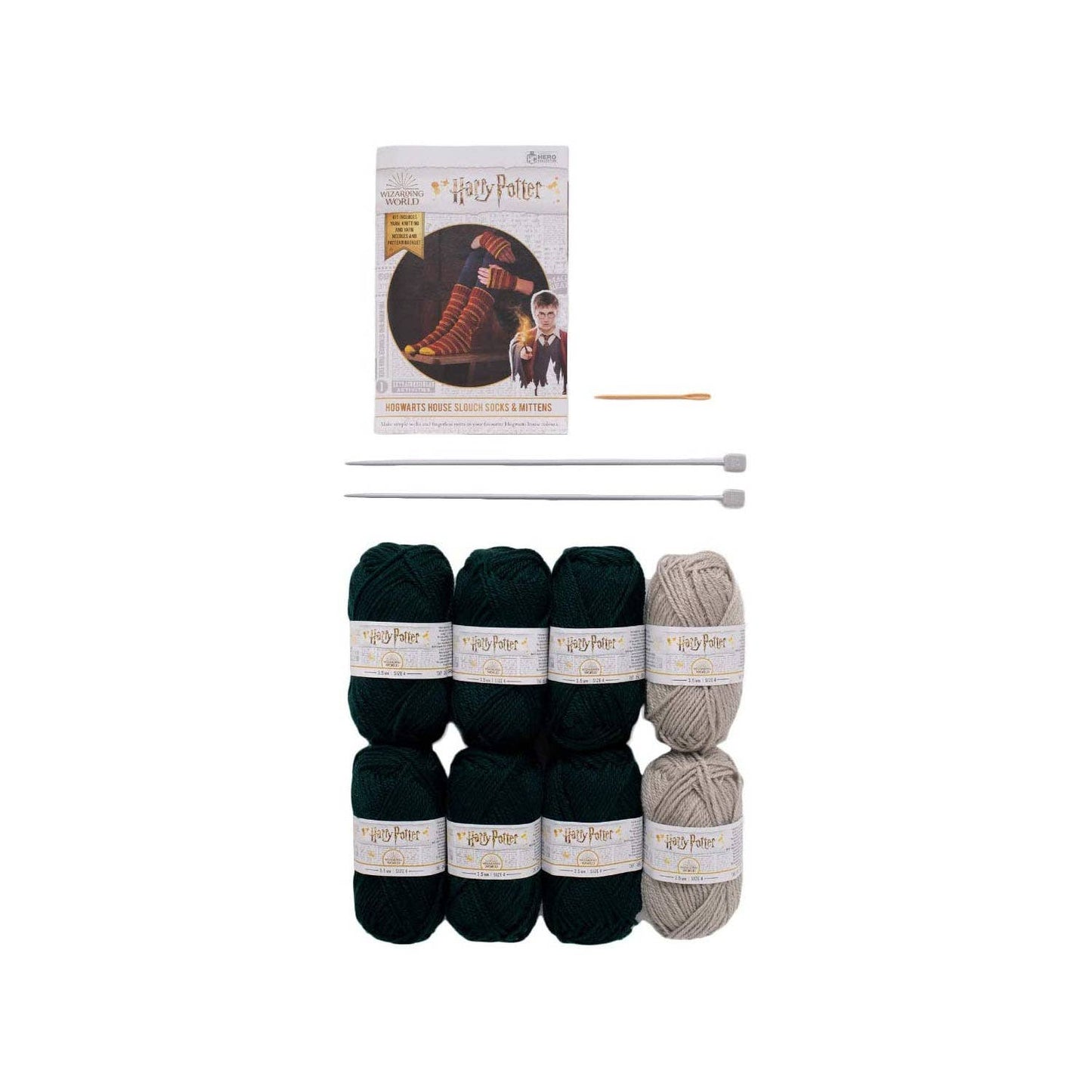 Harry Potter – Stickset med Vantar och Strumpor – Slytherin