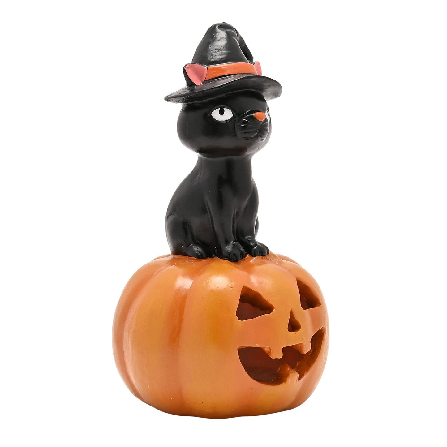 Hocus Pocus – LED Cat on Pumpkin (Decorative Figure)