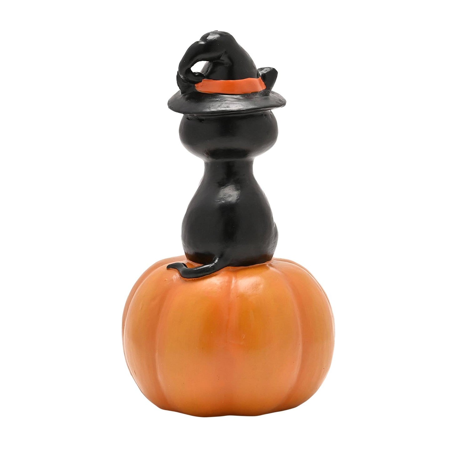 Hocus Pocus – LED Cat on Pumpkin (Decorative Figure)