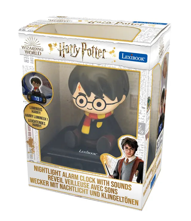 Harry Potter 3D Night Light Alarm Clock – Lexibook Digital Clock with Sound & LCD Display