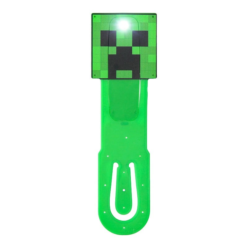 Minecraft Creeper Clip-On Book Light – LED Bookmark Lamp