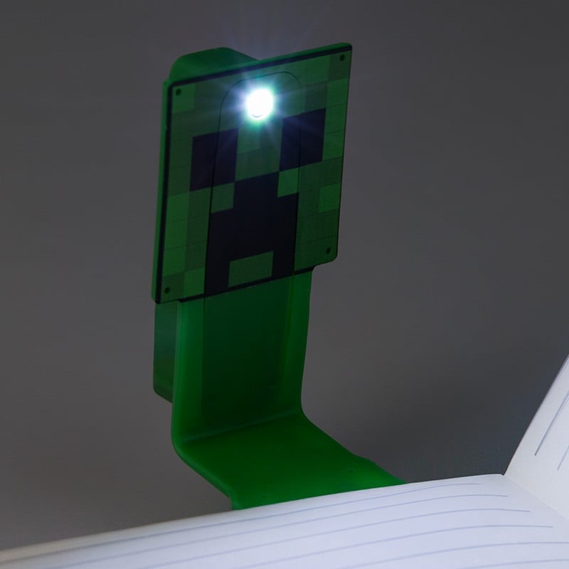 Minecraft Creeper Clip-On Book Light – LED Bookmark Lamp