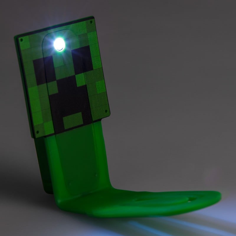 Minecraft Creeper Clip-On Book Light – LED Bookmark Lamp