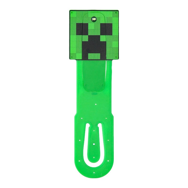 Minecraft Creeper Clip-On Book Light – LED Bookmark Lamp