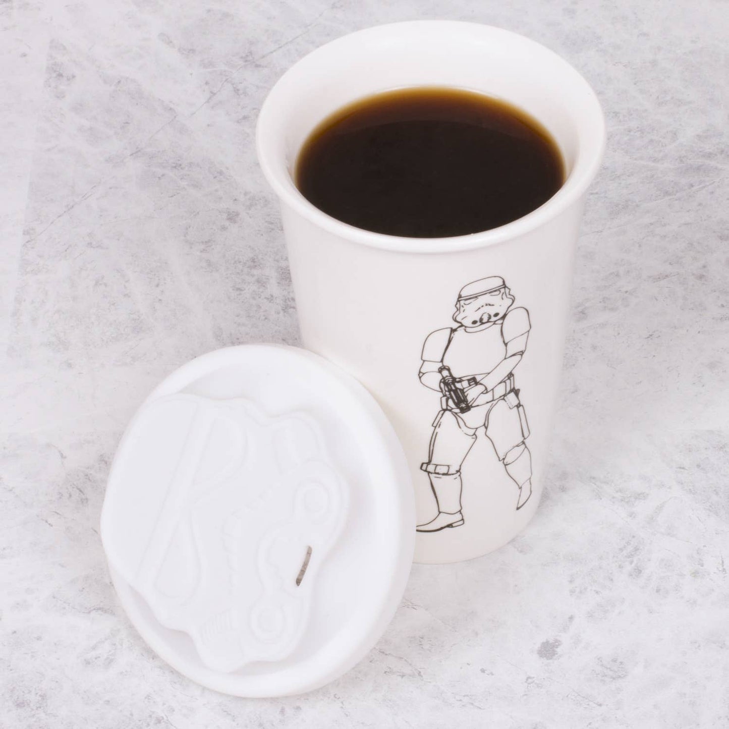 Original Stormtrooper – Ceramic cup in white with Silicone lid