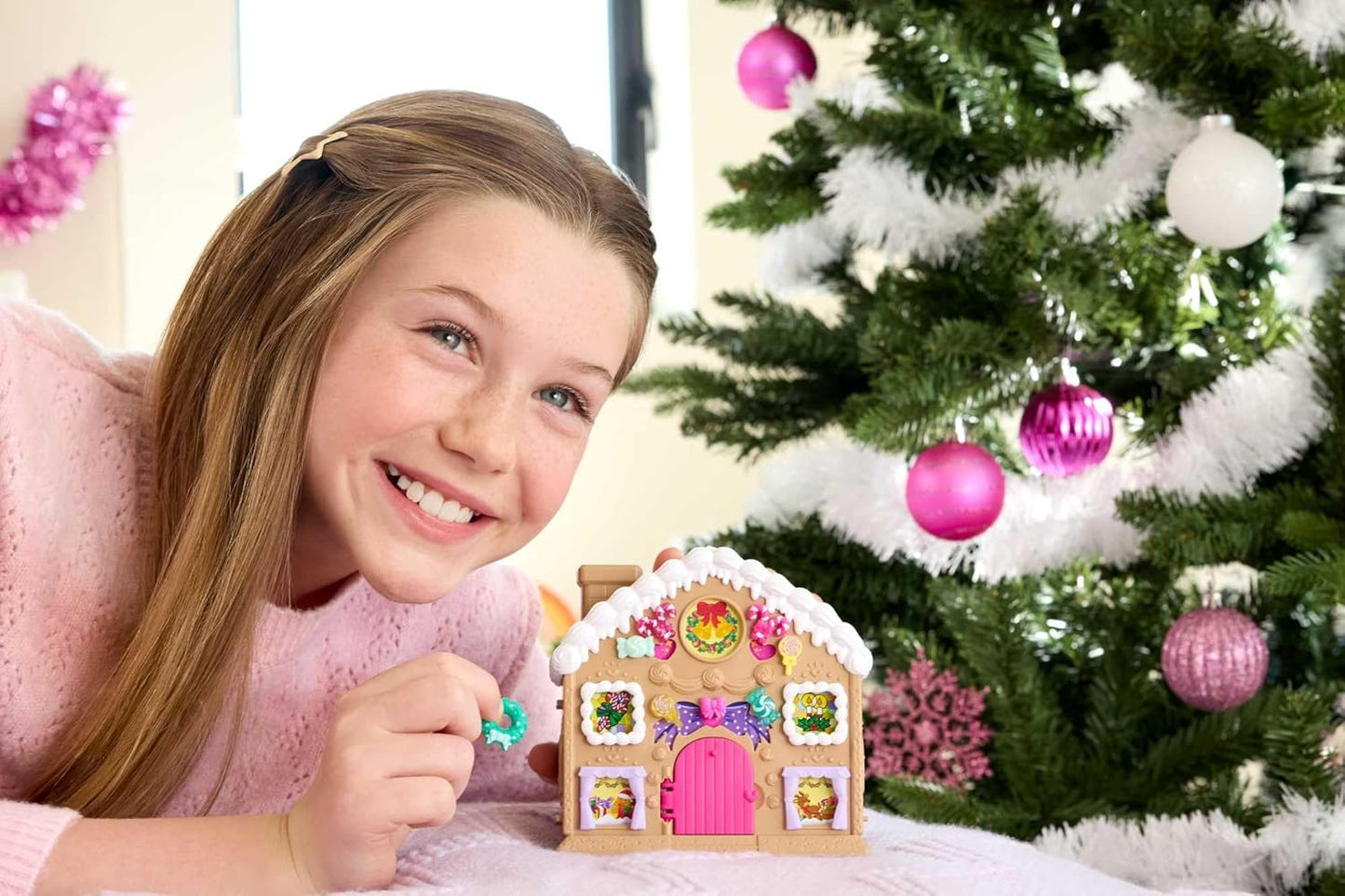 Polly Pocket Adventskalender – Pepparkakshus Playset med 24+ Överraskningar