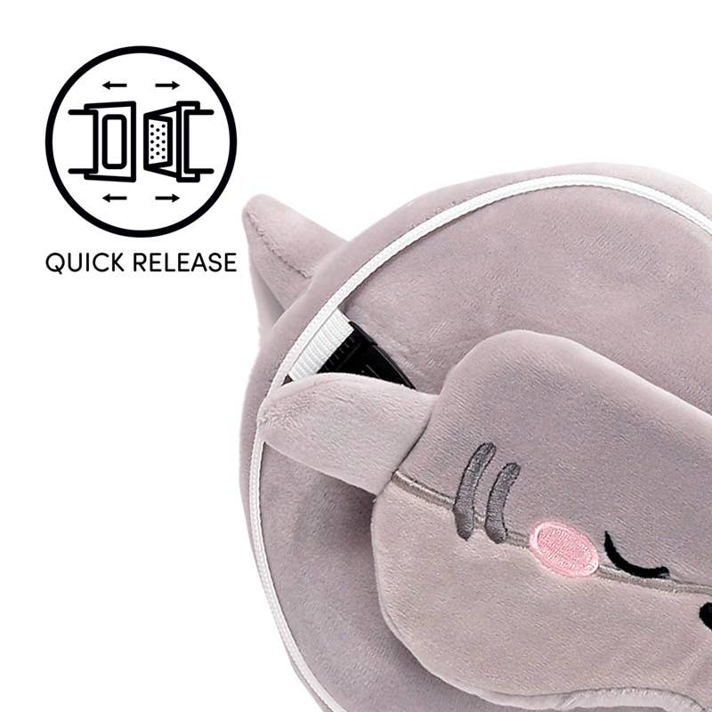 Relaxeazzz – Gus the Shark Travel Pillow & Eye Mask