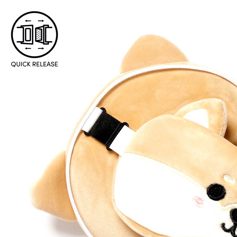 Relaxeazzz – Shiba Inu Dog Travel Pillow & Eye Mask