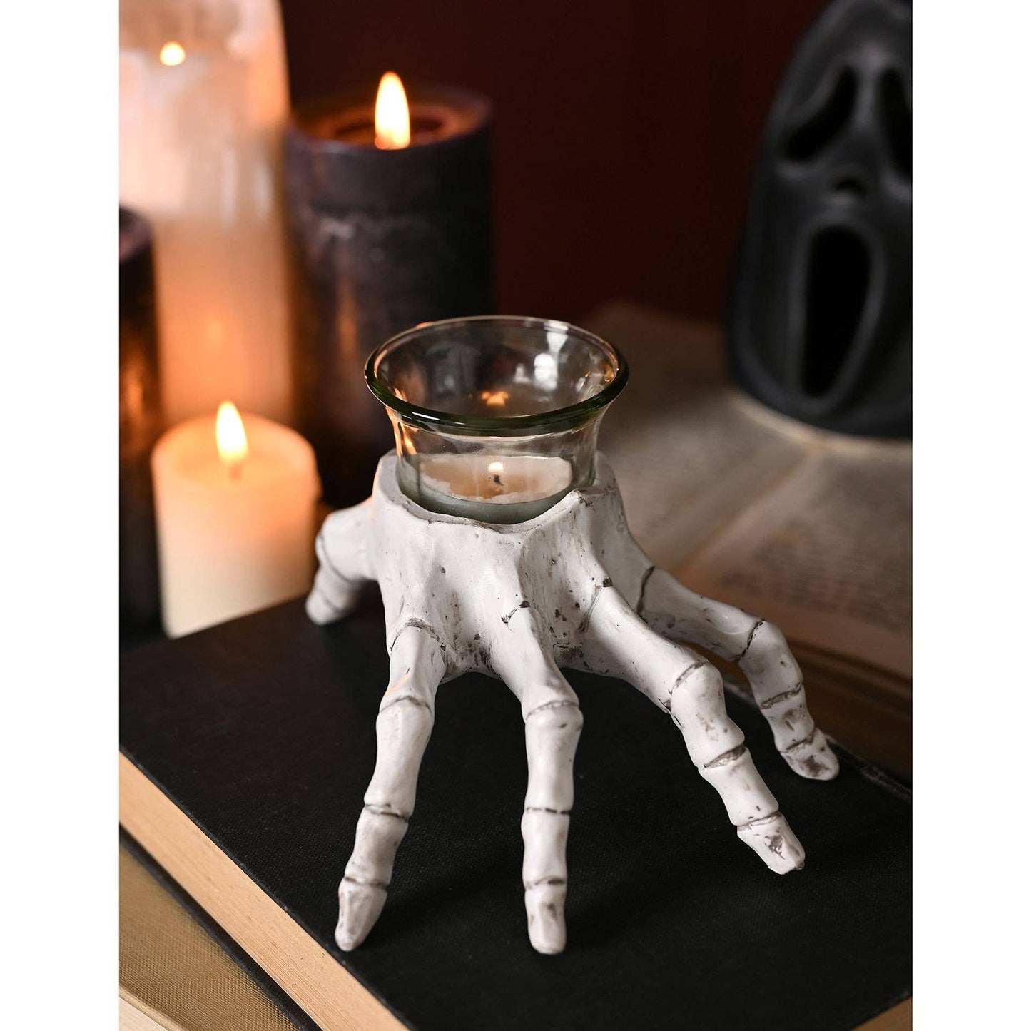 Hocus Pocus – Skeleton Hand Tea Light Holder