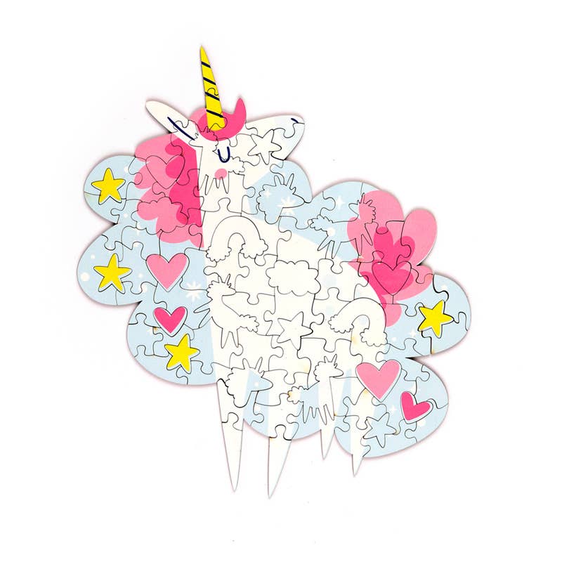 Unicorn Magic – 90 pieces Shape puzzle