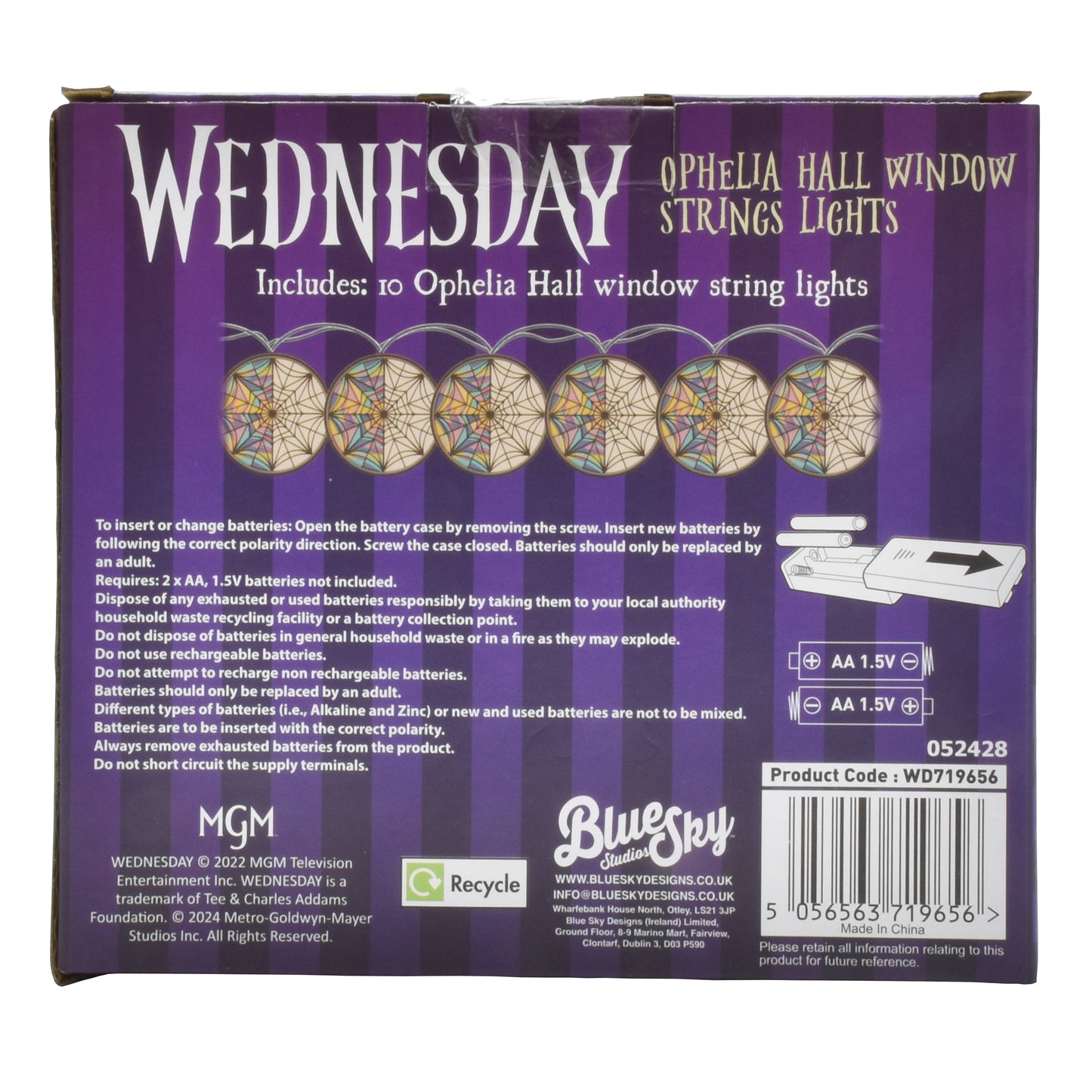 Wednesday – “Ophelia Window” Fairy Light String