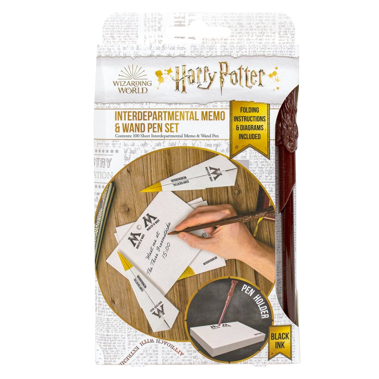 Harry Potter Interdepartmental Memo with Wand Pen Set