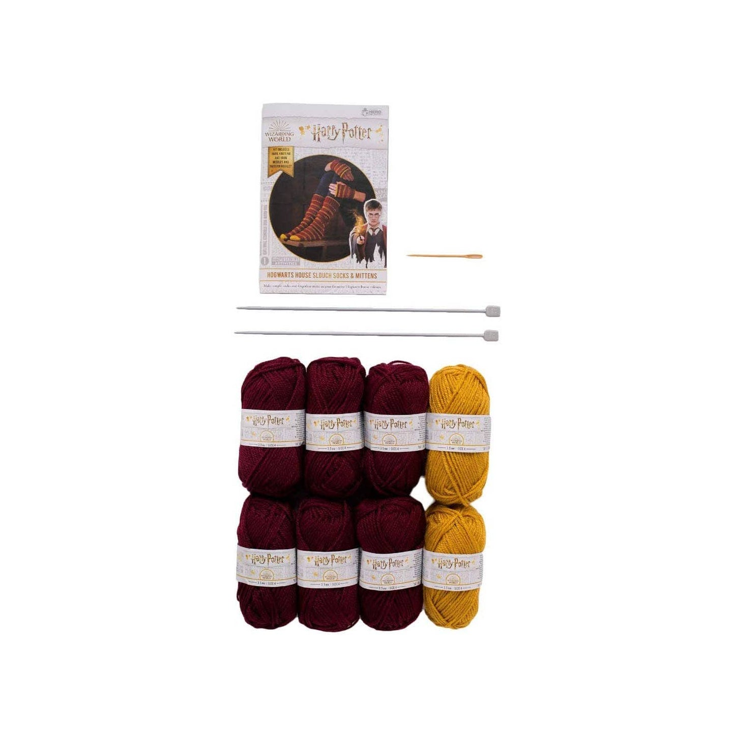 Harry Potter - Knitting Set with Mittens and Socks - Gryffindor