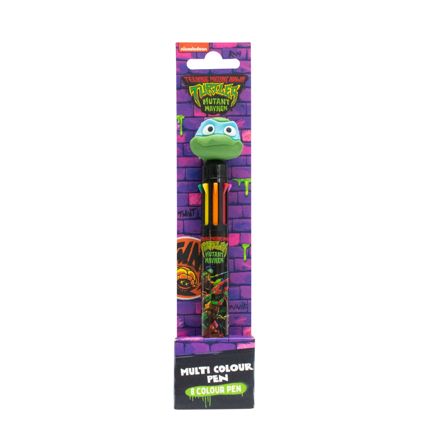 Ninja Turtles TMNT multi-colored pen, pen with 8 colors