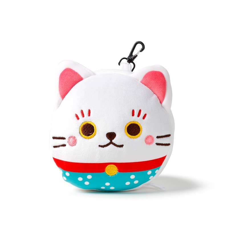 Relaxeazzz Maneki Neko – Soft Travel Pillow & Sleeping Mask