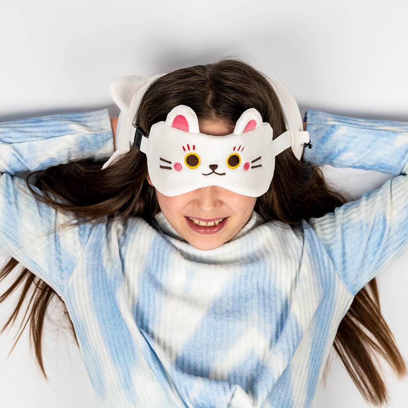 Relaxeazzz Maneki Neko – Soft Travel Pillow & Sleeping Mask