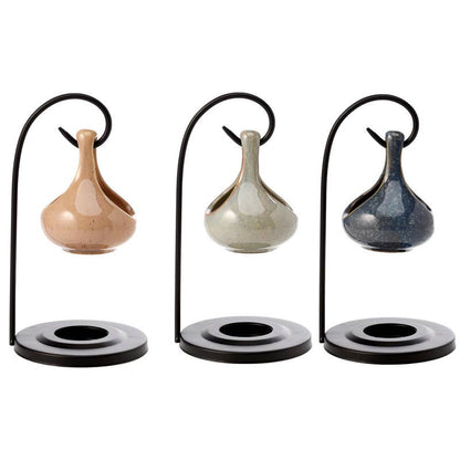 Hanging Oil and Water Burner in Teardrop Shape with Stand