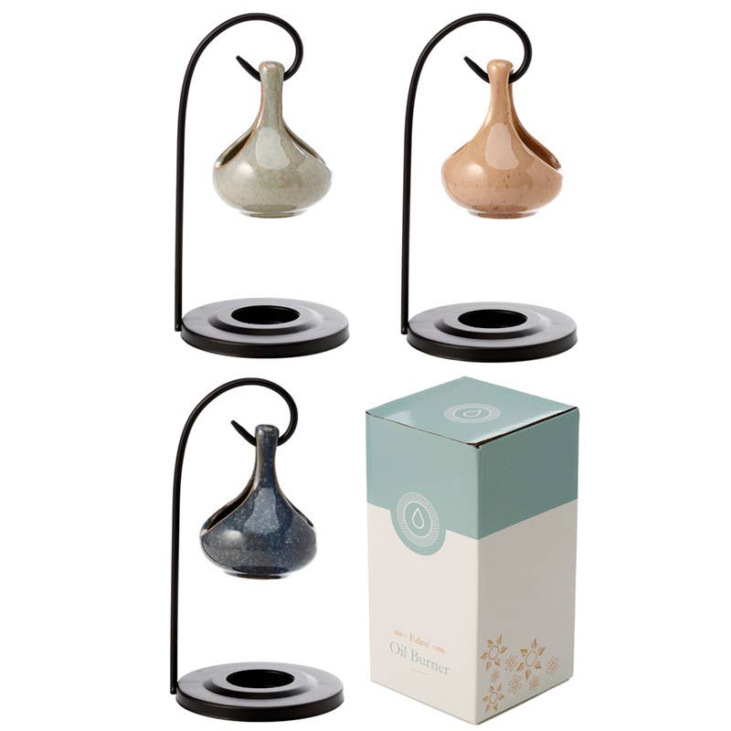 Hanging Oil and Water Burner in Teardrop Shape with Stand