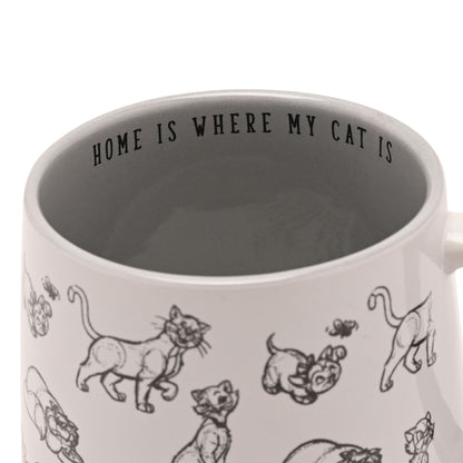 Disney Cats &amp; Dogs Mug - "Home Is Where My Cat Is"