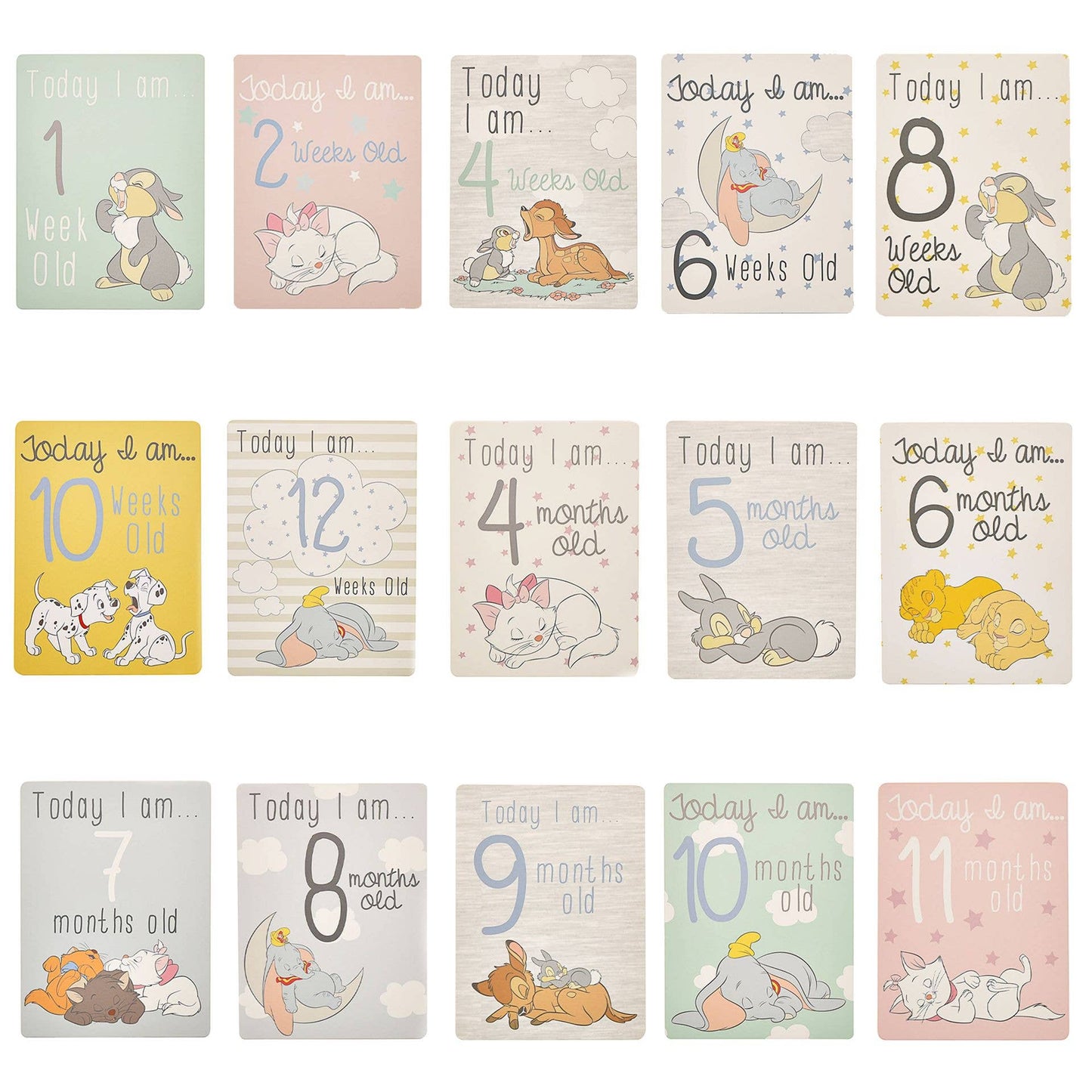 Disney – Baby 30 Milstone-kort (Magical Beginnings)