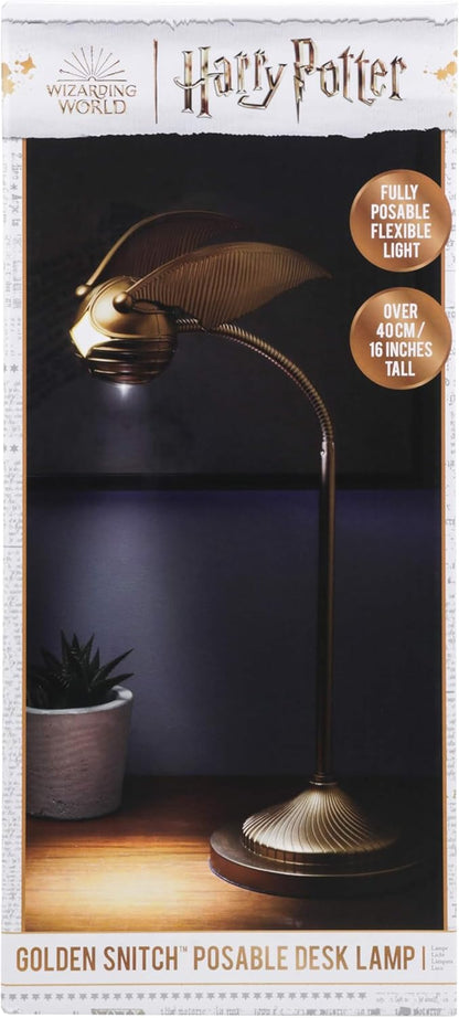 Harry Potter Golden Snitch Adjustable Desk Lamp – Posable LED Light