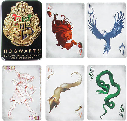 Harry Potter Hogwarts Spelkort – Tin-deck med Husdesigner