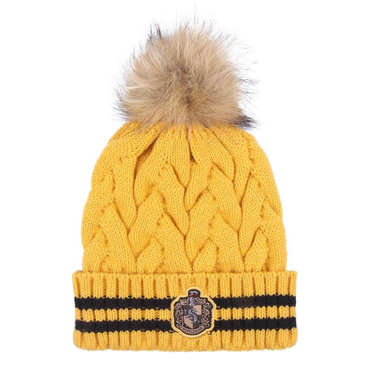 Harry Potter – Mysig Hufflepuff Mössa med Pompom