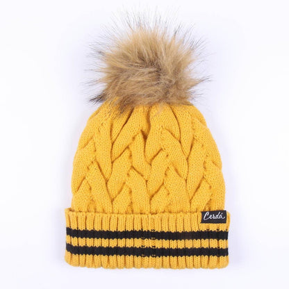 Harry Potter – Mysig Hufflepuff Mössa med Pompom
