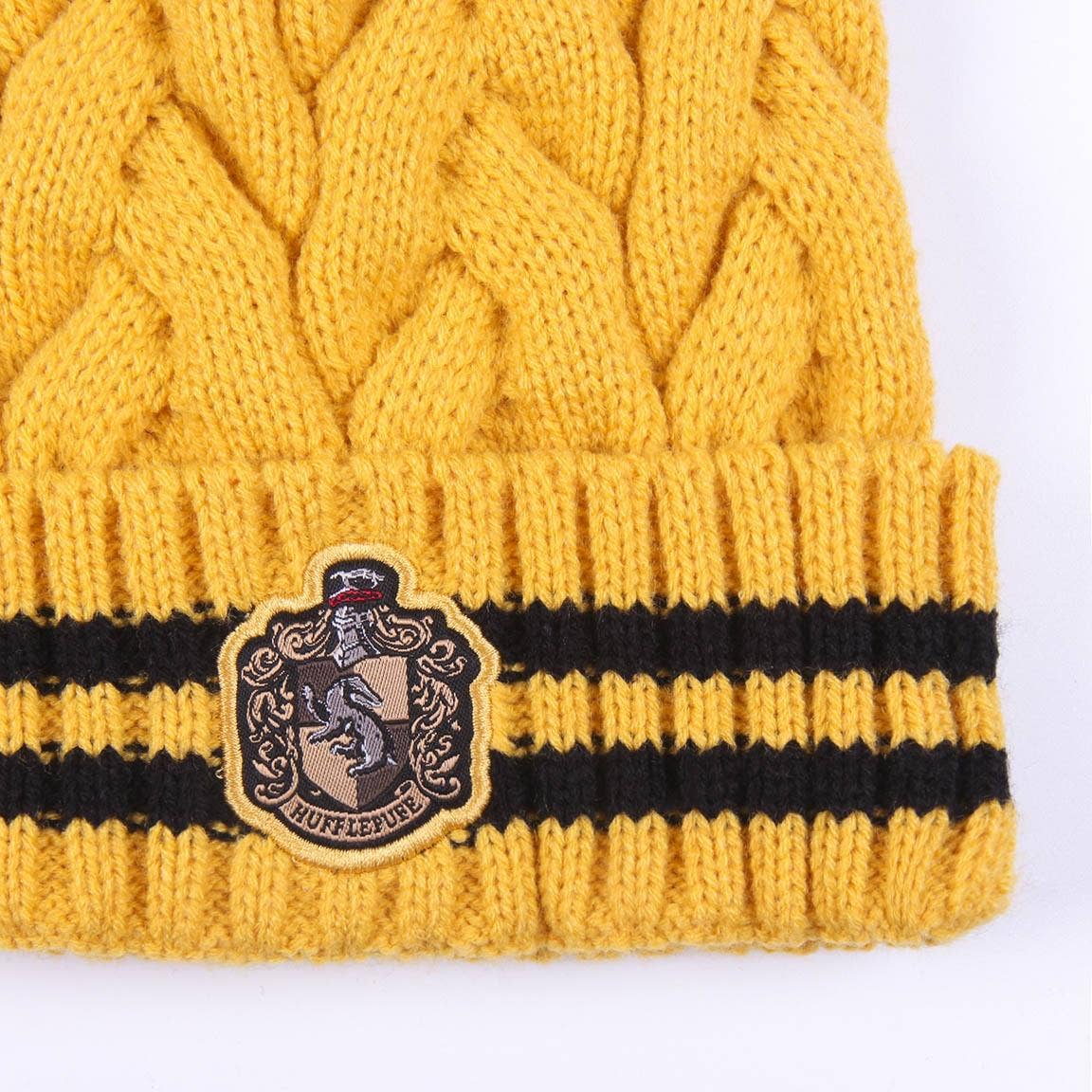 Harry Potter – Mysig Hufflepuff Mössa med Pompom