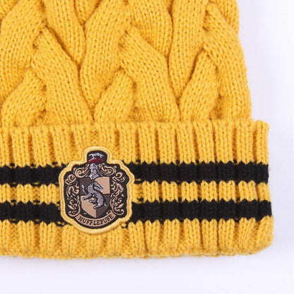 Harry Potter – Mysig Hufflepuff Mössa med Pompom