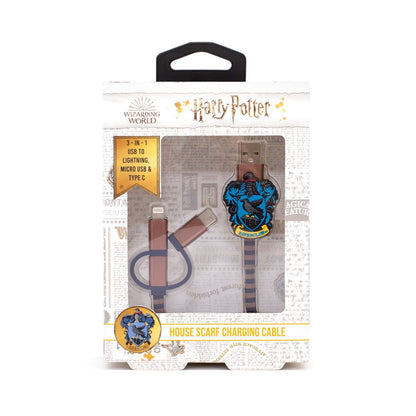 Harry Potter – Hogwarts Ravenclaw 3-in-1 Scarf Cable (Lightning / Micro-USB / USB-C)