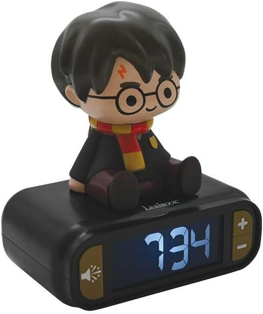 Harry Potter 3D Night Light Alarm Clock – Lexibook Digital Clock with Sound & LCD Display