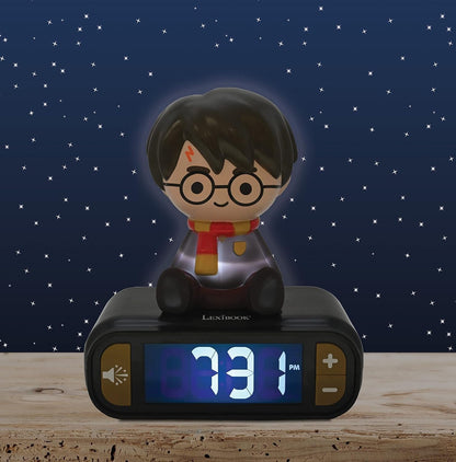Harry Potter 3D Night Light Alarm Clock – Lexibook Digital Clock with Sound & LCD Display