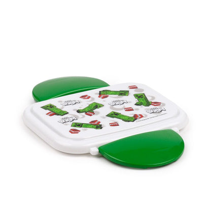 Minecraft – Creeper & TNT Clip-Lock Bento Lunchlåda med Bestick