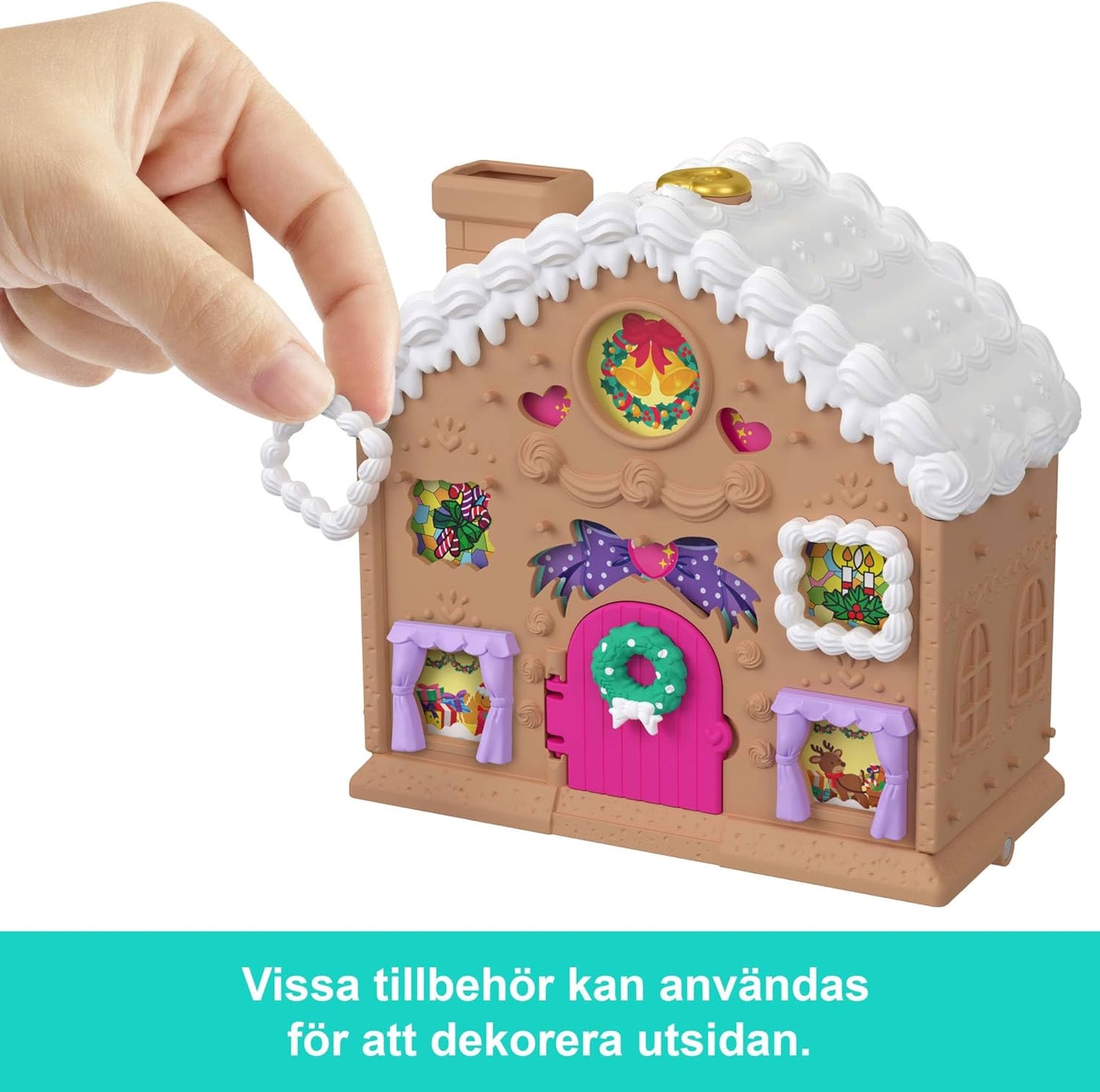 Polly Pocket Adventskalender – Pepparkakshus Playset med 24+ Överraskningar