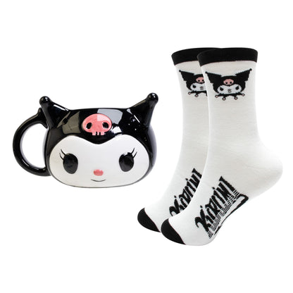 Kuromi Mug &amp; Socks Set – Sanrio 3D-Design