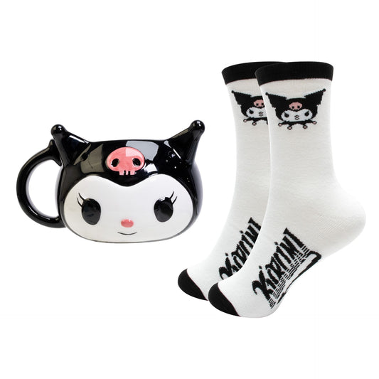 Kuromi Mug &amp; Socks Set – Sanrio 3D-Design