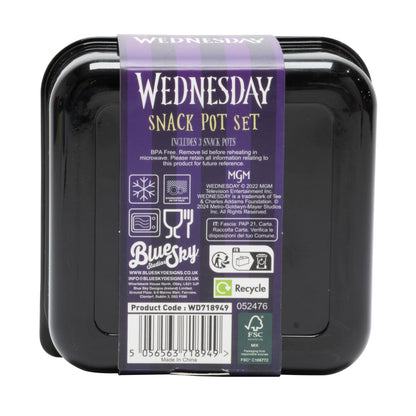 Wednesday Misery – 3-in-1 Snack Pot Set