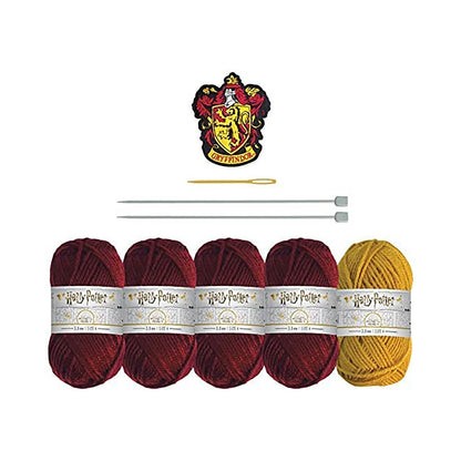 Harry Potter - Loop Halsduk Stickkit Gryffindor