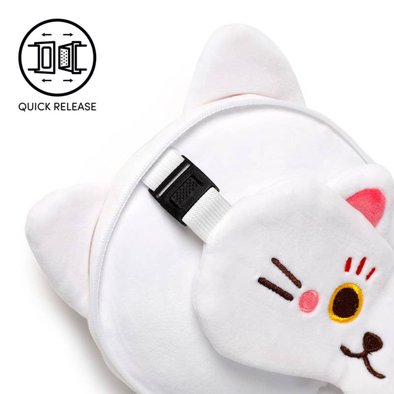 Relaxeazzz Maneki Neko – Soft Travel Pillow & Sleeping Mask