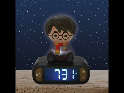 Harry Potter 3D Night Light Alarm Clock – Lexibook Digital Clock with Sound & LCD Display